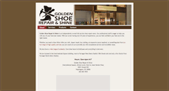 Desktop Screenshot of goldenshoerepair.com